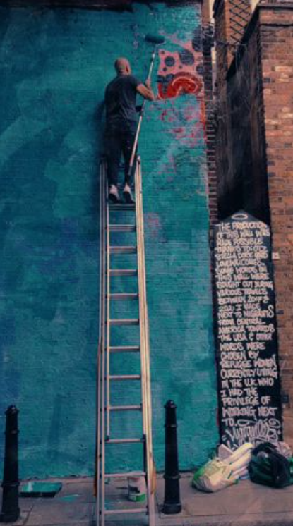 Artist Paul Robinson aka LUAP in conversation – the art, intent and impact of his new mural ‘HOPE’.