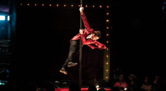 In Conversation: Chinese Pole Artist Mikael Bres now performing with La Clique at Underbelly Festival, Leicester Square Spiegeltent