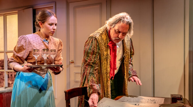 Review: The Oyster Problem – Gustave Flaubert pays the price for his insatiable appetite for champagne and oysters – Jermyn Street Theatre until 4 March