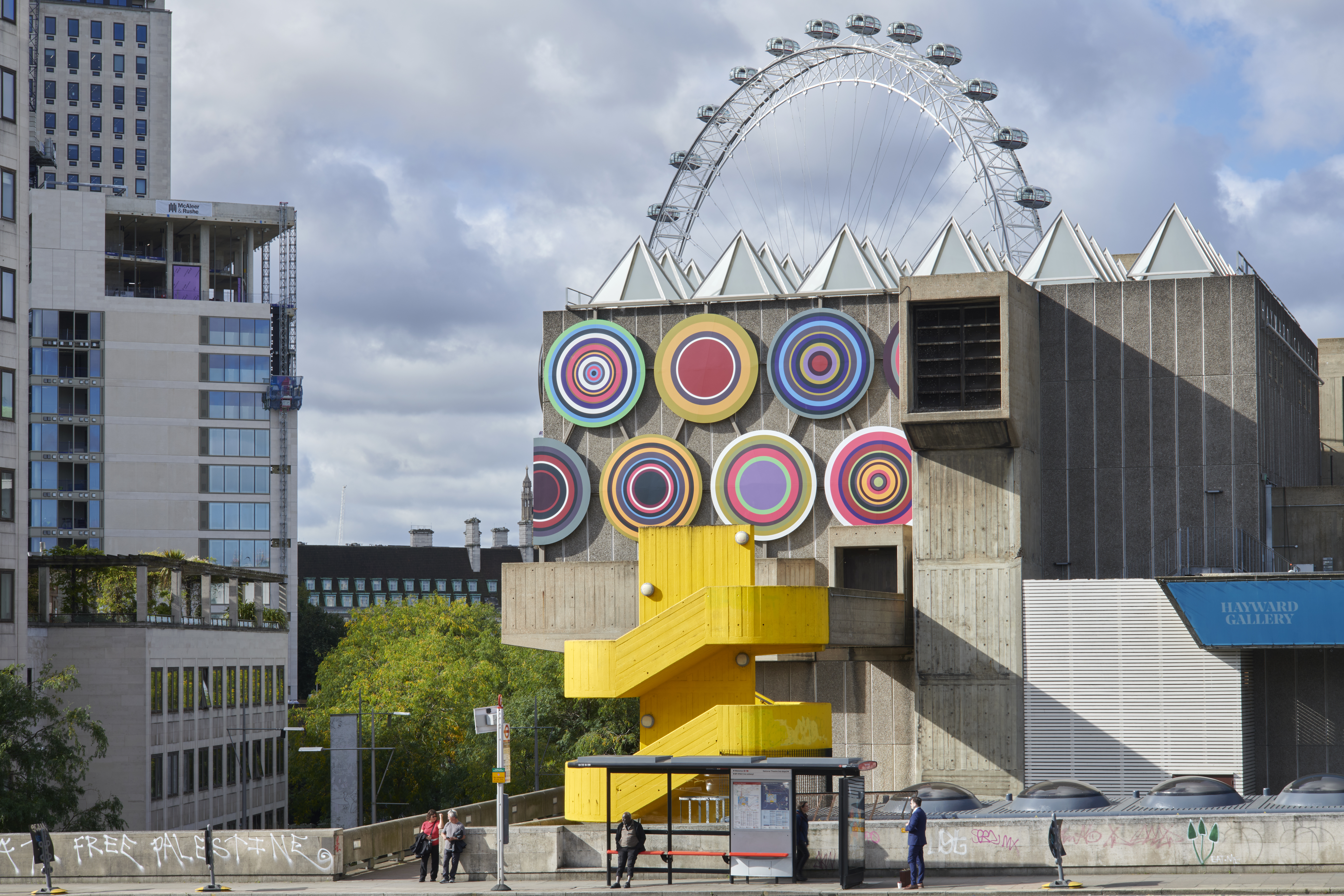 Review: The reincarnations of the bindi in Bharti Kher’s artwork – ‘Target Queen’, outdoor commission at Hayward Gallery