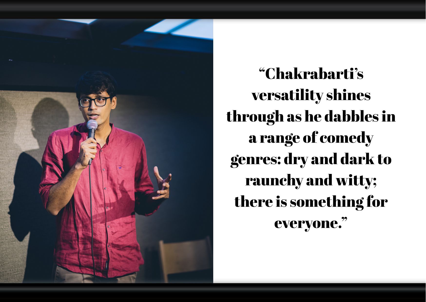 Review: Shamik Chakrabarti delivers an outstanding debut show with Despite Appearances – Soho Theatre, until 3 May